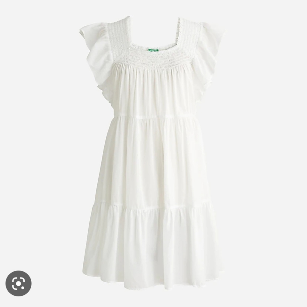 J. CREW Flutter-sleeve voile mini dress